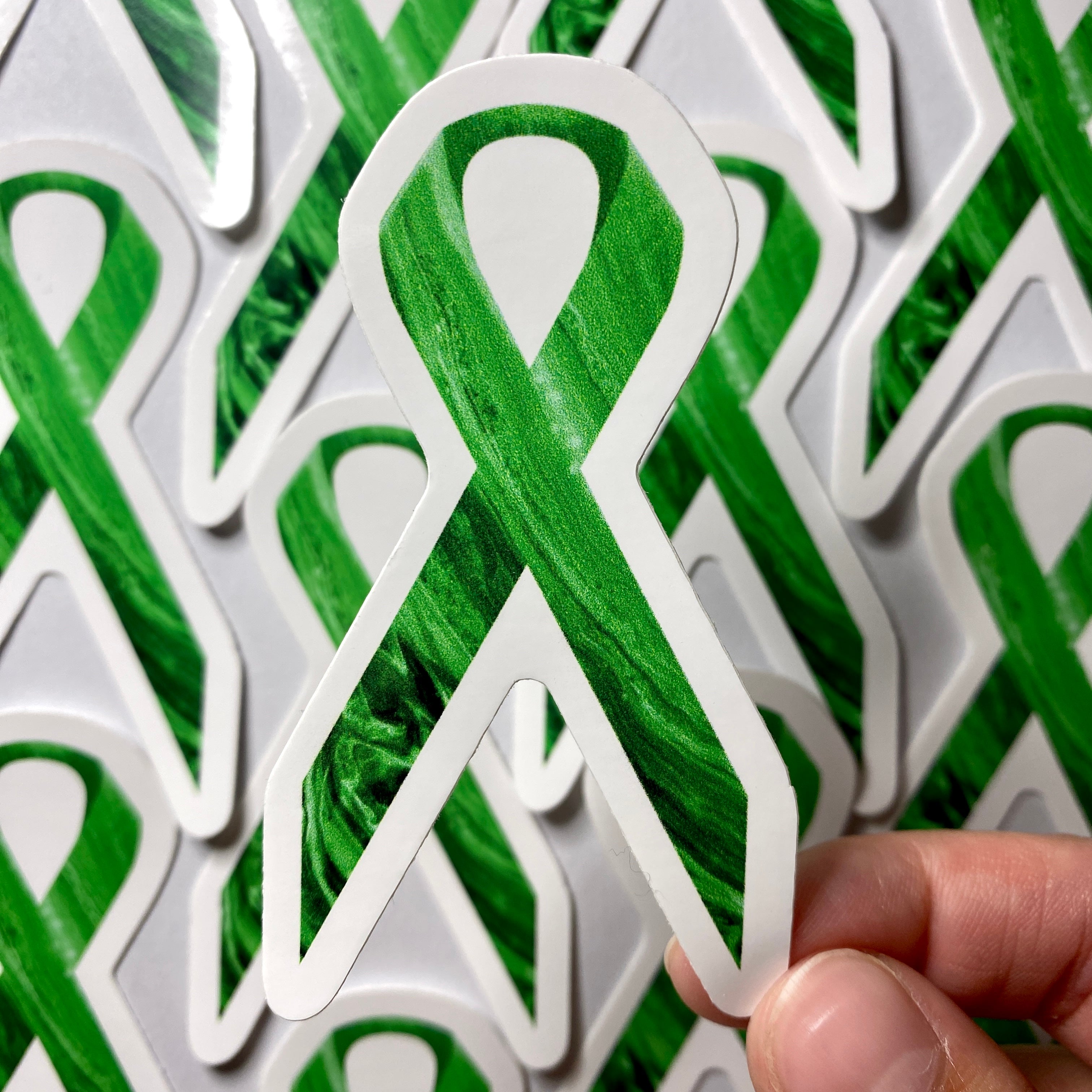 Mental Health Awareness Ribbon Sticker | Amanda Mendoza Art